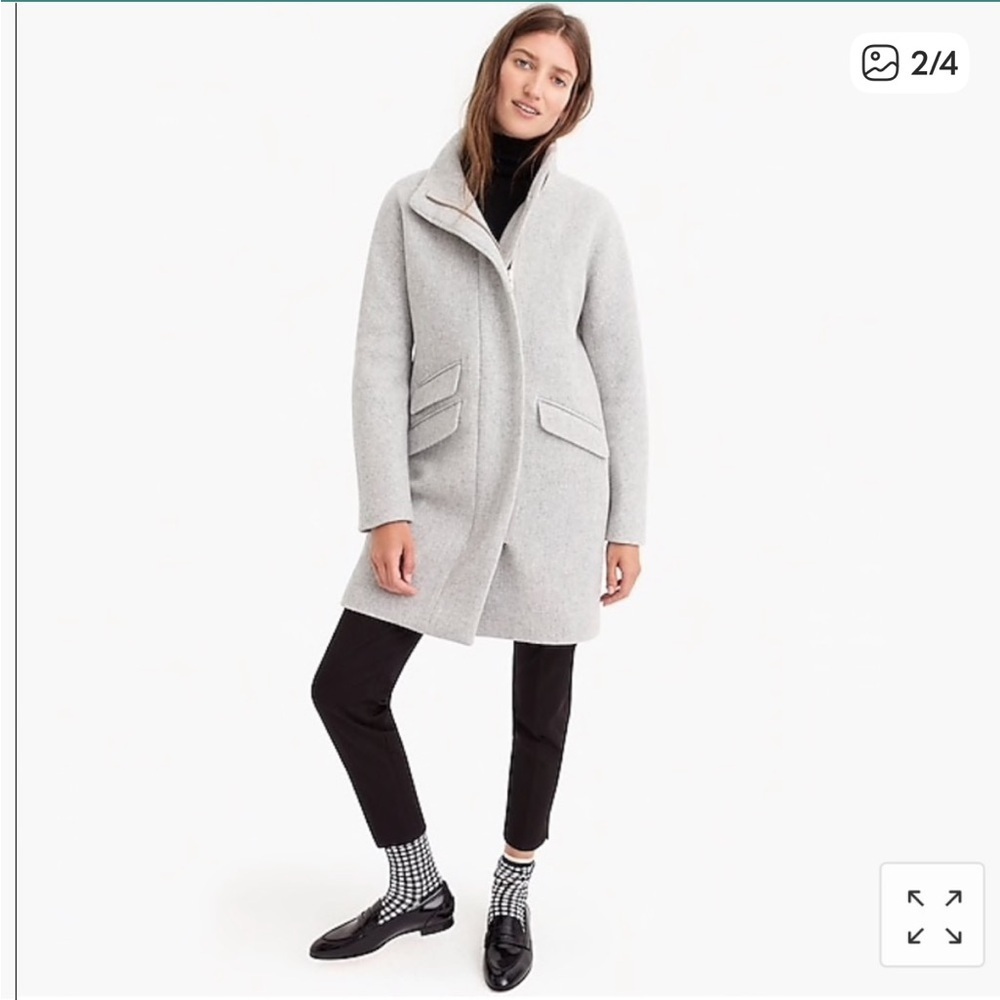 J Crew Cocoon Coat Grey - Picture 2 of 12